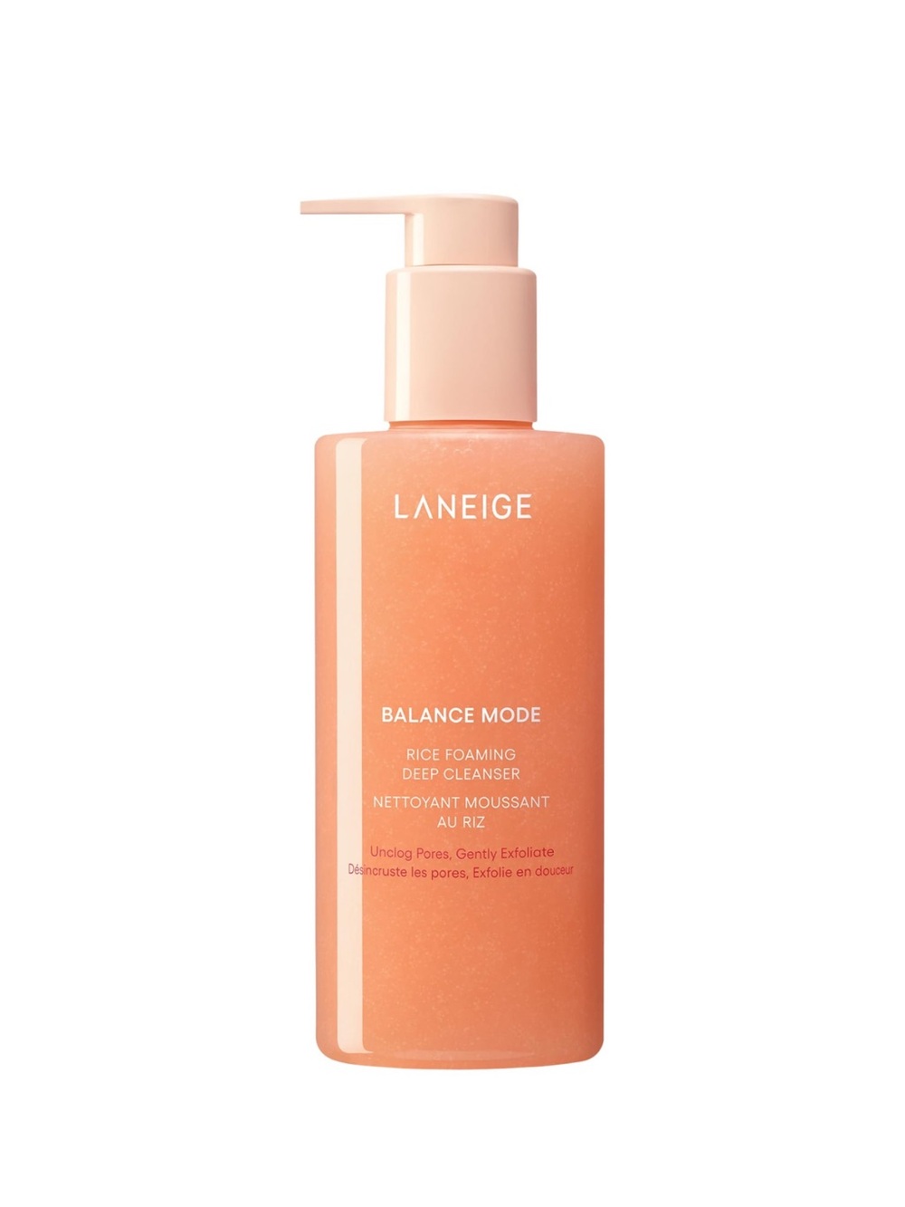 LANEIGE Peach-Toned Balance Mode Rice Foaming Deep Cleanser — NEW IN BOX✨